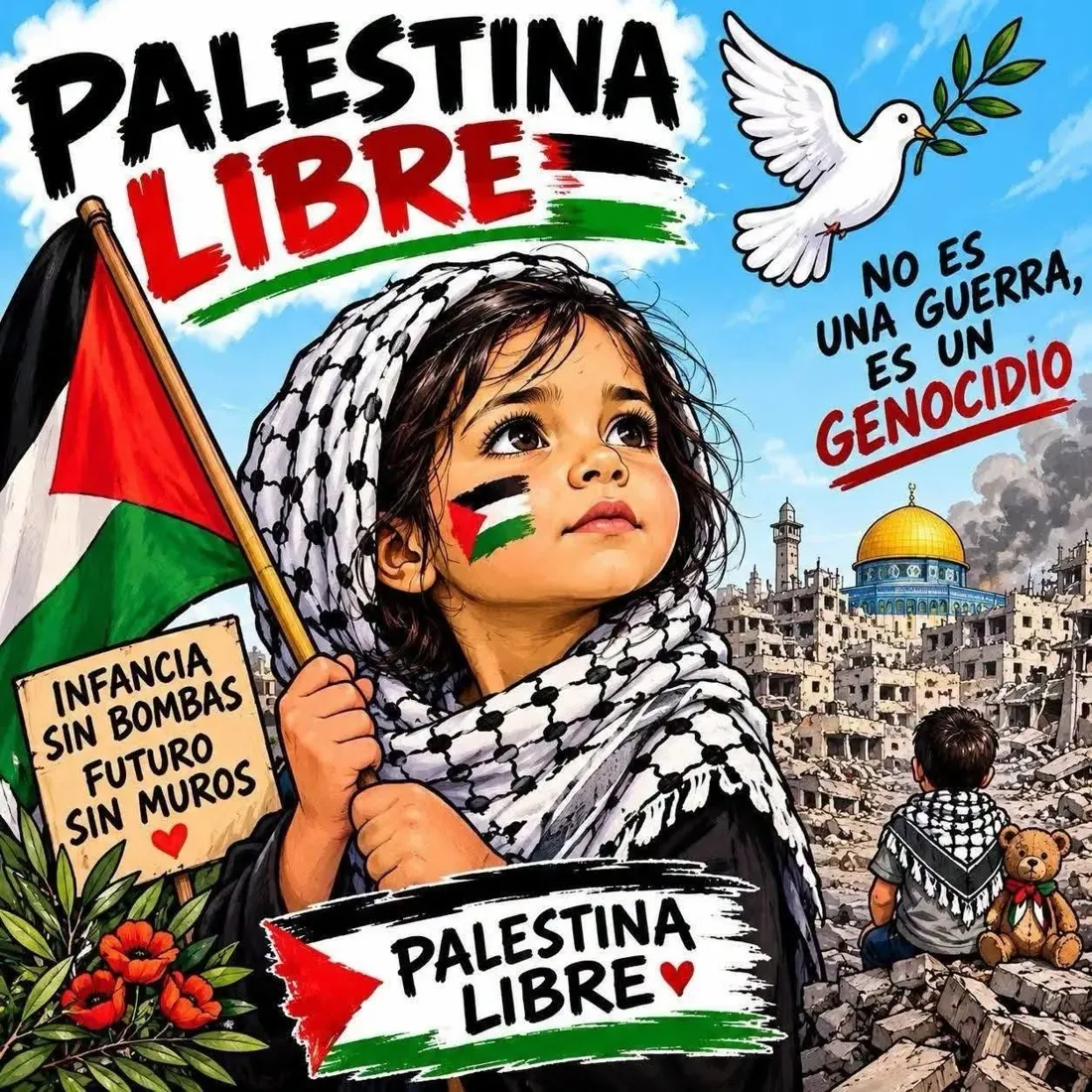 Cartel «Palestina libre»