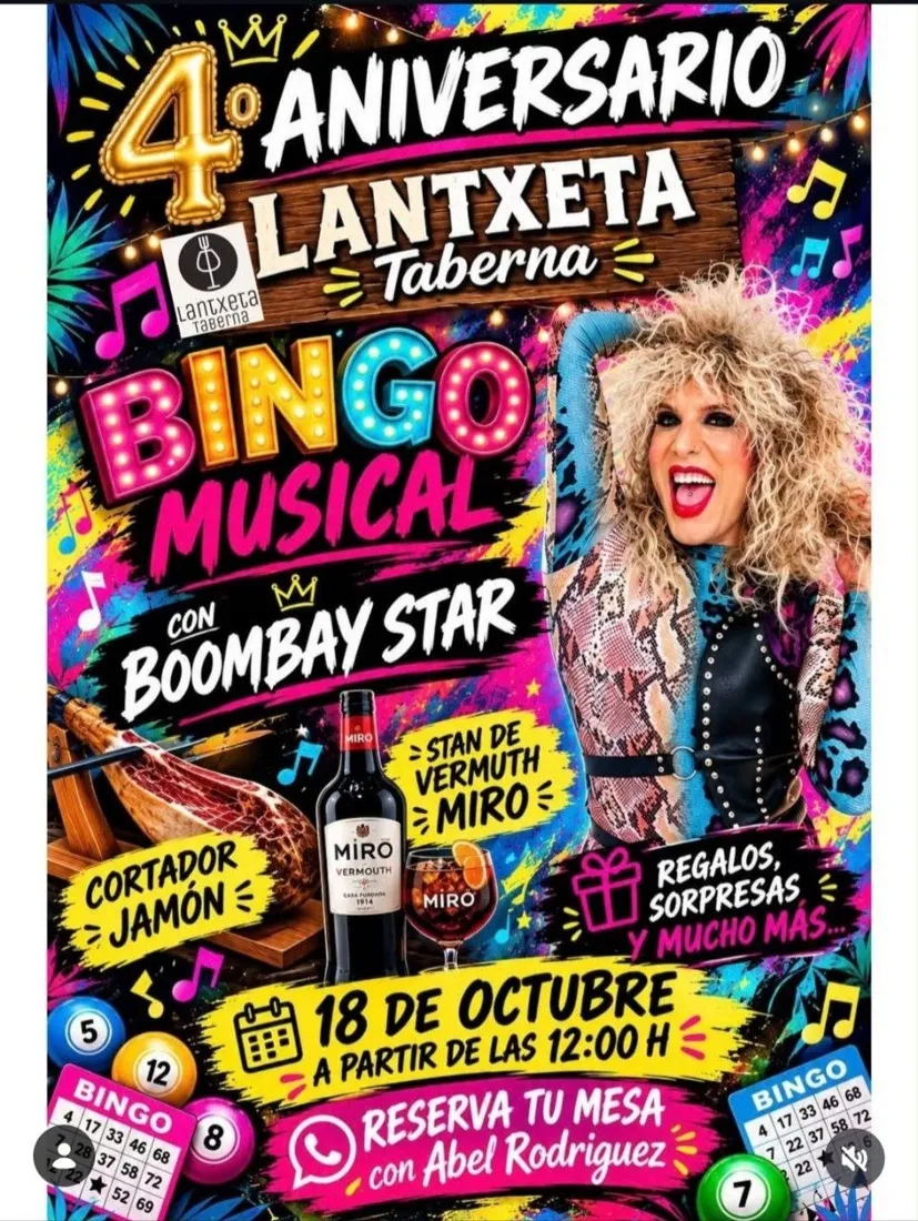 Bingo musical en una taberna